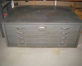 Map chest 16 1/2" tall x 40 1/2" wide x 29" deep
