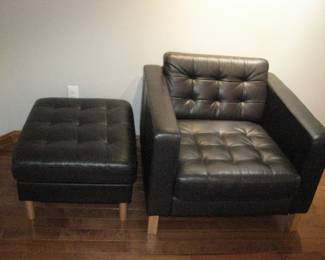 Ikea chair with ottoman