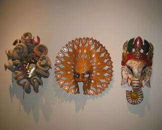 Masks from Italy and India
