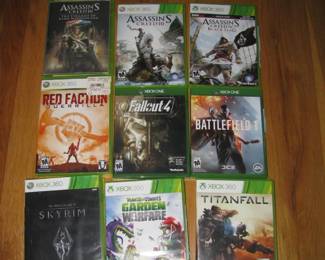 Just some of the x box games