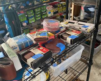 Sanding discs; wire; drill bits, etc.