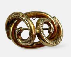 14k Gold Victorian Brooch