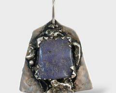Sterling Silver Brutalist Pendant