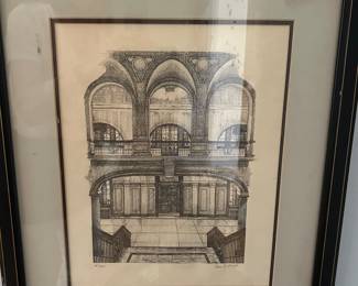Dan Klatt drawings of Peabody campus