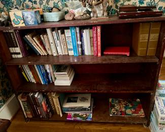 wooden bookcase