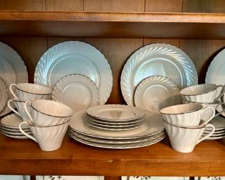 Norleans "Estate" china service for 8 (minus 1 dinner plate)