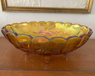 carnival glass bowl