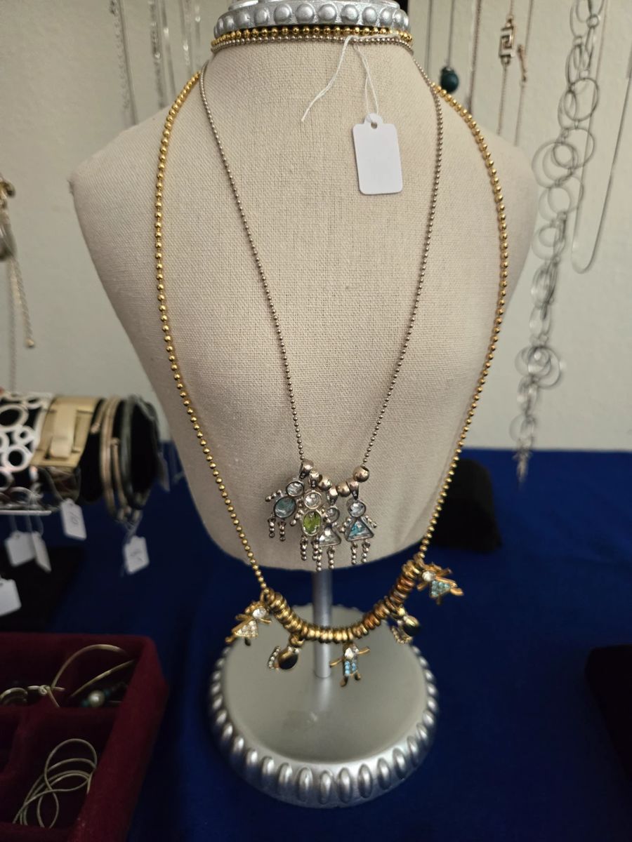 Gold Tone & Sterling Birthstone Children Necklaces