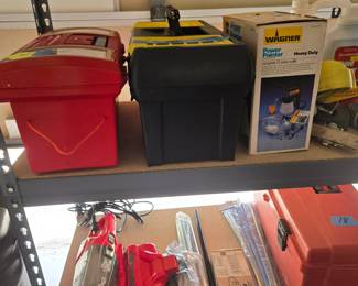 Tool Boxes, Car Vac, Paint Sprayer