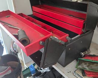 Master Fold Out Tool Box. Metal