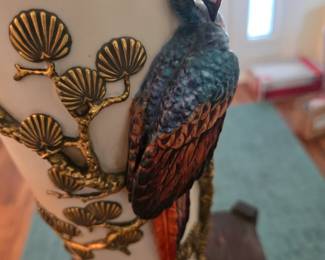 Pheasant on Vase Royal Worcester