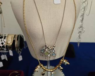 Gold Tone & Sterling Birthstone Children Necklaces