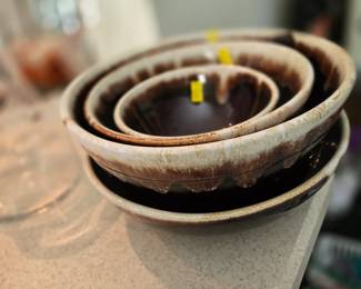 Brown Drip Bowls