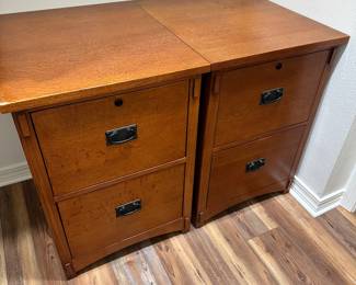 #67 - $50 each - Wood file cabinets 30.5tx21.5wx25d - 2 available