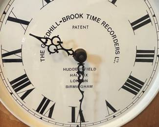 #3 - $200 - Clock - The Gledhill-Brook Time Recorders, Huddersfield Halifax London Birmingham 39tx16wx11.5d