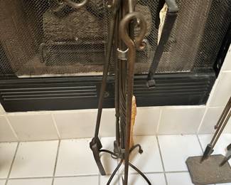#44 - $80 - fireplace utensils