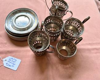 #37 - $290 - Sterling 18 pieces 12.7 oz with 7 Lenox inserts