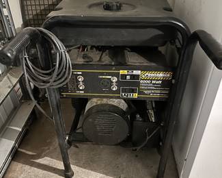 #101 - $200 - DeVilbiss Air Power Co. Powerback 6000 Watt contractor generator, premium brushless alternator