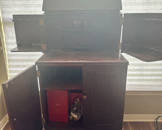 #11 - $400 - Antique wood bar 49.5tx28wx16.5