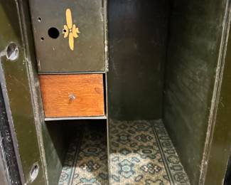 #71 - $250 - Antique safe has combination for the lock 25.5tx16wx17d