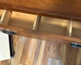#60 - $56 - Wood file cabinet 30tx34wx19.5d