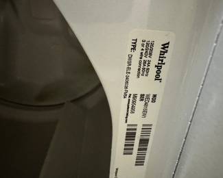 #83 - $480 - Whirlpool washer and dryer high efficiency