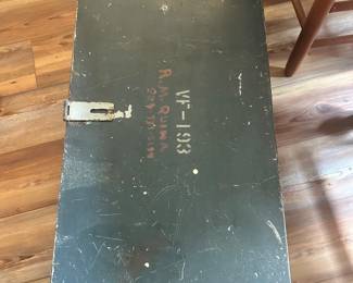 #8 - $150 - WW II Military bunk locker 12.5tx30x15.5