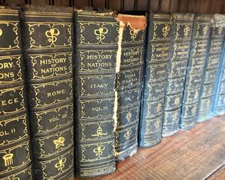 #15 - $176 - History of the nations 1906, 23 volumes