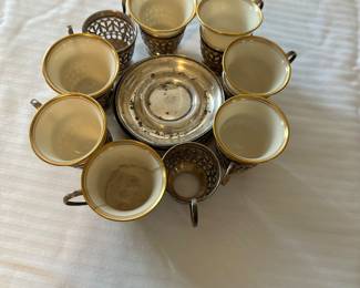 #37 - $290 - Sterling 18 pieces 12.7 oz with 7 Lenox inserts