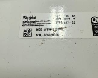 #83 - $480 - Whirlpool washer and dryer high efficiency