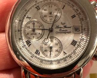 #100 - $85 - Lucien Piccard choregraph men's stainless watch