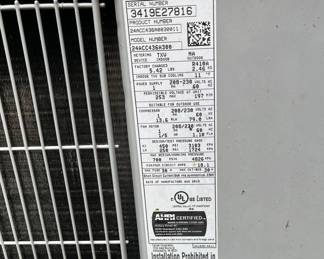 HVAC outside unit