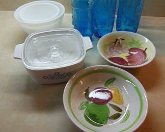vintage glassware and dishes
