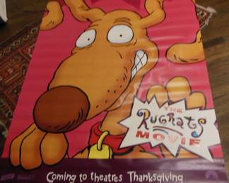 oversize vinyl Rugrats theater posters 6 New Old Stock