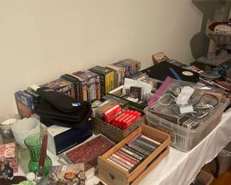 CD’s, cassettes, and album’s