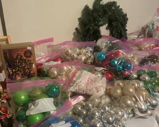 Lots of vintage ornaments
