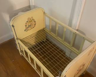 Vintage doll crib