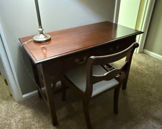 Antique desk and chair -$225