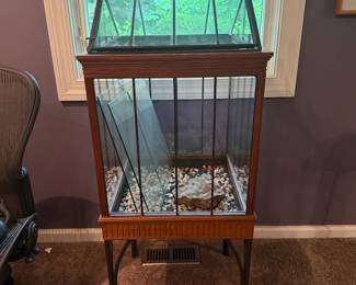 Wrought Iron & Wood Terrarium -$250