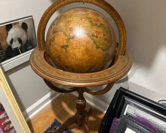 Vintage world globe