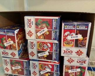 Cereal puzzles (new from Amazon).