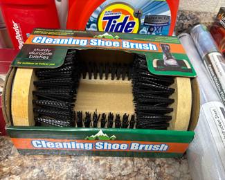Cleaning shoe brush