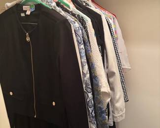 Small selection of women's clothes and shoes - size small and 7 1/2.