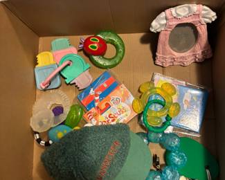 Assorted toddler items.