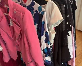 Selection of women's clothes, size small to large.