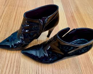 Louis Vuitton black patent shoes