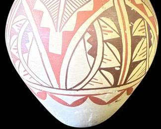Vintage signed Native American style pottery jar