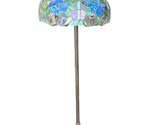 Vintage Tiffany style stained glass floor lamp