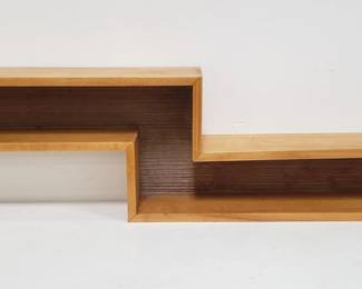 Mid-century modern style floating wall shelf