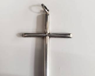 Sterling silver cross pendant